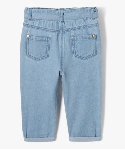 Jean bébé fille avec motifs brodés - LuluCastagnette